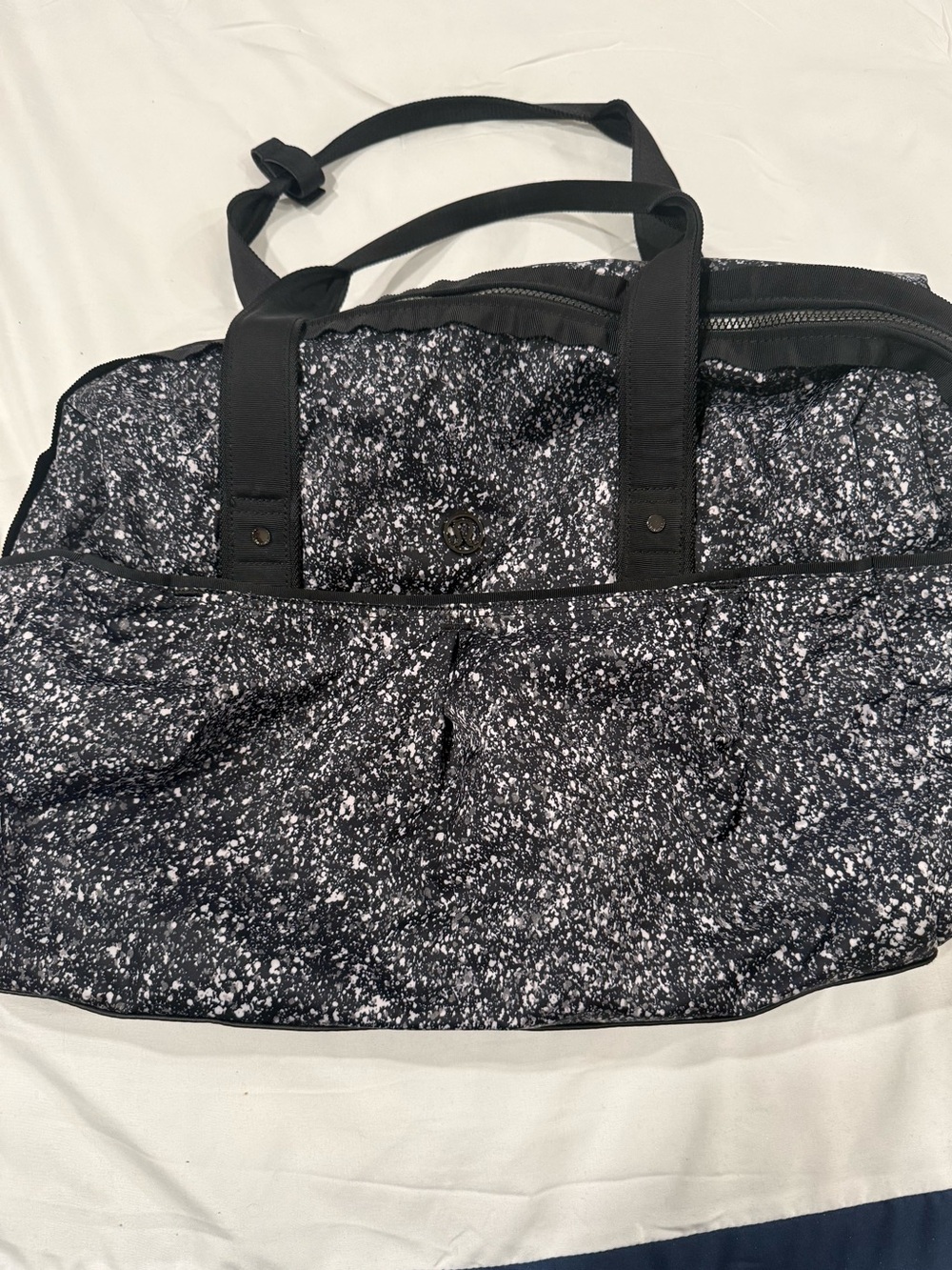 lululemon athletica Black and White Speckled Tote